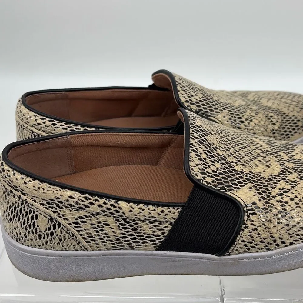 Vionic Women's Demetra Snake-Embossed‎ Slip-On Comfort Casual Sneakers 7